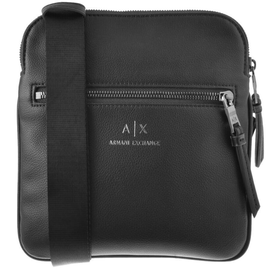 Armani Exchange Logo Crossbody Bag Black Mainline Menswear United States